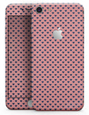 Navy Micro Hearts Over Coral Pattern - Skin-kit for the iPhone 8 or 8 Plus