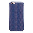 Navy SemiCircles Over Coral  iPhone 6/6s or 6/6s Plus 2-Piece Hybrid INK-Fuzed Case