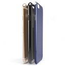 Navy SemiCircles Over Coral  iPhone 6/6s or 6/6s Plus 2-Piece Hybrid INK-Fuzed Case