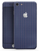 Navy SemiCircles Over Coral  - Skin-kit for the iPhone 8 or 8 Plus
