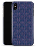 Navy SemiCircles Over Coral  - iPhone X Clipit Case