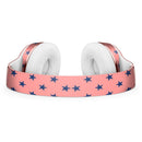 Navy Stars Over Coral Pattern Full-Body Skin Kit for the Beats by Dre Solo 3 Wireless Headphones