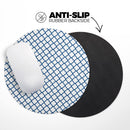 Navy & White Seamless Morocan Pattern V2// WaterProof Rubber Foam Backed Anti-Slip Mouse Pad for Home Work Office or Gaming Computer Desk