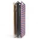 Navy and Coral Checkerboard Pattern iPhone 6/6s or 6/6s Plus 2-Piece Hybrid INK-Fuzed Case