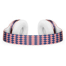 Navy and Coral Checkerboard Pattern Full-Body Skin Kit for the Beats by Dre Solo 3 Wireless Headphones