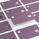 Navy and Coral Houndstooth Pattern - Premium Protective Decal Skin-Kit for the Apple Credit Card