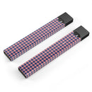 Navy and Coral Houndstooth Pattern - Premium Decal Protective Skin-Wrap Sticker compatible with the Juul Labs vaping device