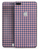 Navy and Coral Houndstooth Pattern - Skin-kit for the iPhone 8 or 8 Plus