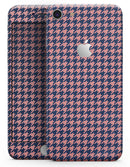 Navy and Coral Houndstooth Pattern - Skin-kit for the iPhone 8 or 8 Plus