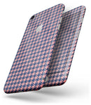 Navy and Coral Houndstooth Pattern - Skin-kit for the iPhone 8 or 8 Plus