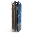 Navy and Gold Unfocused Sparkles of Light iPhone 6/6s or 6/6s Plus 2-Piece Hybrid INK-Fuzed Case