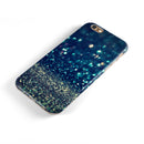 Navy and Gold Unfocused Sparkles of Light iPhone 6/6s or 6/6s Plus 2-Piece Hybrid INK-Fuzed Case