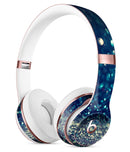 Navy and Gold Unfocused Sparkles of Light Full-Body Skin Kit for the Beats by Dre Solo 3 Wireless Headphones