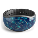 Navy and Gold Unfocused Sparkles of Light - Decal Skin Wrap Kit for the Disney Magic Band
