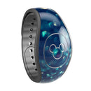 Navy and Gold Unfocused Sparkles of Light - Decal Skin Wrap Kit for the Disney Magic Band
