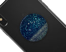 Navy and Gold Unfocused Sparkles of Light - Skin Kit for PopSockets and other Smartphone Extendable Grips & Stands