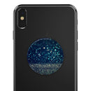 Navy and Gold Unfocused Sparkles of Light - Skin Kit for PopSockets and other Smartphone Extendable Grips & Stands