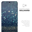 Navy and Gold Unfocused Sparkles of Light - Premium Vinyl Skin Decal for Samsung Galaxy S25 Ultra, S24, S23, S22 & All Galaxy S Models