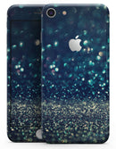Navy and Gold Unfocused Sparkles of Light - Skin-kit for the iPhone 8 or 8 Plus