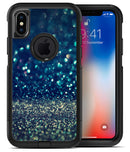 Navy and Gold Unfocused Sparkles of Light - iPhone X OtterBox Case & Skin Kits