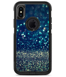 Navy and Gold Unfocused Sparkles of Light - iPhone X OtterBox Case & Skin Kits