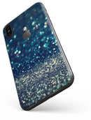 Navy and Gold Unfocused Sparkles of Light - iPhone X Skin-Kit