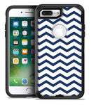 Navy and White Chevron Stripes - iPhone 7 Plus/8 Plus OtterBox Case & Skin Kits