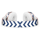 Navy and White Chevron Stripes Full-Body Skin Kit for the Beats by Dre Solo 3 Wireless Headphones