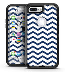 Navy and White Chevron Stripes - iPhone 7 Plus/8 Plus OtterBox Case & Skin Kits