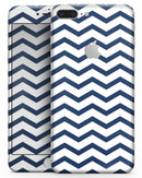 Navy and White Chevron Stripes - Skin-kit for the iPhone 8 or 8 Plus