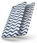 Navy and White Chevron Stripes - Skin-kit for the iPhone 8 or 8 Plus
