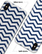 Navy and White Chevron Stripes - iPhone X Clipit Case