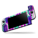 Neon Blurry Hexagons // Skin Decal Wrap Kit for Nintendo Switch Console & Dock, Joy-Cons, Pro Controller, Lite, 3DS XL, 2DS XL, DSi, or Wii - Vinyl Skin Wrap for Nintendo Switch 2, OLED, Lite, Pro Controller, Wii & Classic Handhelds