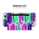 Neon Blurry Hexagons // Skin Decal Wrap Kit for Nintendo Switch Console & Dock, Joy-Cons, Pro Controller, Lite, 3DS XL, 2DS XL, DSi, or Wii - Vinyl Skin Wrap for Nintendo Switch 2, OLED, Lite, Pro Controller, Wii & Classic Handhelds