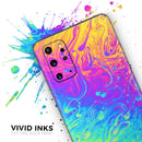 Neon Color Fushion V2 - Premium Vinyl Skin Decal for Samsung Galaxy S25 Ultra, S24, S23, S22 & All Galaxy S Models