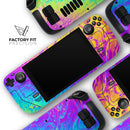 Neon Color Fushion V2 // Vinyl Skin Wrap for Steam Deck OLED & Steam Deck (LCD) — Soft Matte or Ultra Gloss