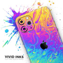 Neon Color Fushion V2 - Vinyl Skin Wrap for iPhone 17 Pro Max, 17 Pro, 17 Air, 17, 16 & All Models — Soft Matte or Ultra Gloss