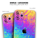 Neon Color Fushion V2 - Vinyl Skin Wrap for iPhone 17 Pro Max, 17 Pro, 17 Air, 17, 16 & All Models — Soft Matte or Ultra Gloss