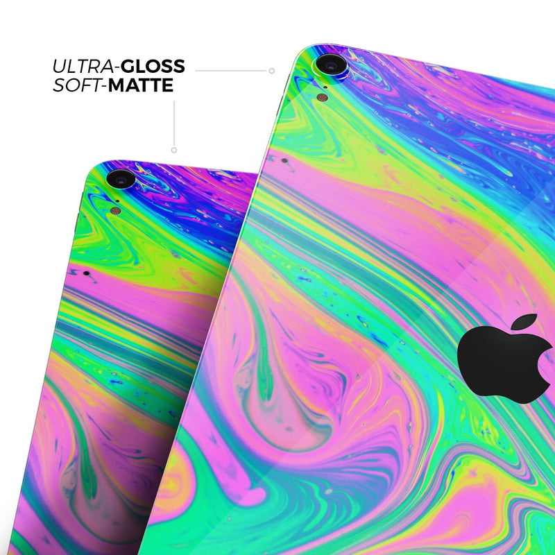 Neon Color Fushion V2 - Full Body Skin Decal for the Apple iPad Pro 12.9", 11", 10.5", 9.7", Air or Mini (All Models Available)