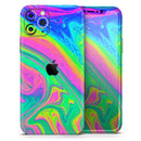 Neon Color Fushion V3 - Vinyl Skin Wrap for iPhone 17 Pro Max, 17 Pro, 17 Air, 17, 16 & All Models — Soft Matte or Ultra Gloss
