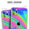 Neon Color Fushion V3 // Skin-Kit compatible with the Apple iPhone 14, 13, 12, 12 Pro Max, 12 Mini, 11 Pro, SE, X/XS + (All iPhones Available)