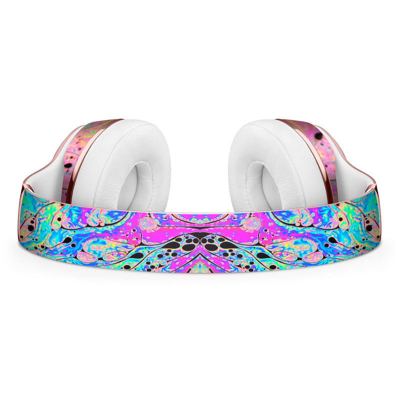 Neon Color Fushion with Black splatters Full-Body Skin Kit for the Beats by Dre Solo 3 Wireless Headphones