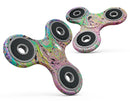 Neon Color Fushion with Black splatters Full-Body Fidget Spinner Skin-Kit
