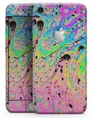 Neon Color Fushion with Black splatters - Skin-kit for the iPhone 8 or 8 Plus