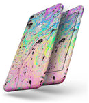Neon Color Fushion with Black splatters - Skin-kit for the iPhone 8 or 8 Plus