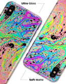Neon Color Fushion with Black splatters - iPhone X Clipit Case