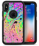 Neon Color Fushion with Black splatters - iPhone X OtterBox Case & Skin Kits