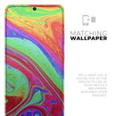 Neon Color Fusion V8 - Premium Vinyl Skin Decal for Samsung Galaxy S25 Ultra, S24, S23, S22 & All Galaxy S Models