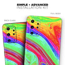 Neon Color Fusion V8 - Premium Vinyl Skin Decal for Samsung Galaxy S25 Ultra, S24, S23, S22 & All Galaxy S Models