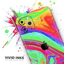 Neon Color Fusion V8 - Vinyl Skin Wrap for iPhone 17 Pro Max, 17 Pro, 17 Air, 17, 16 & All Models — Soft Matte or Ultra Gloss